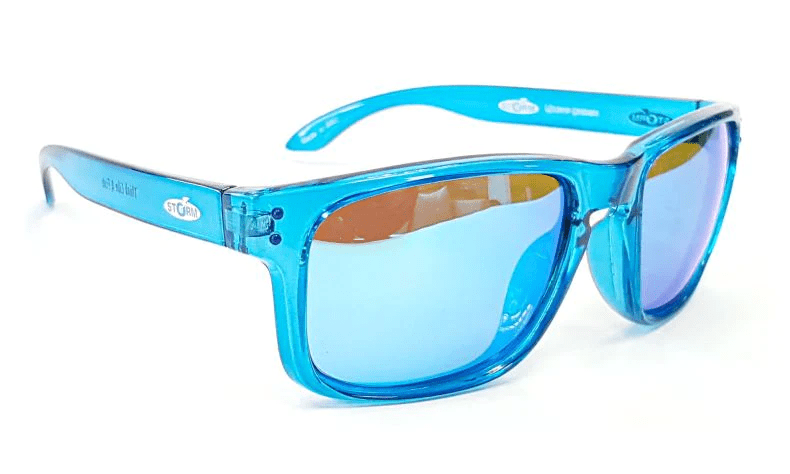 Storm - Polarised Sunglasses We Seabass | Blauw | Kristalblauw Montuur - Hengelsport De Goeie Vangst