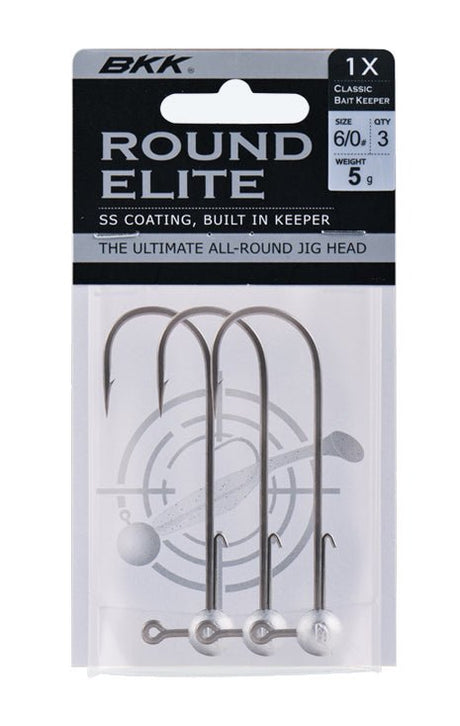 BKK - Round Elite Jigheads + Baitkeeper - Hengelsport De Goeie Vangst