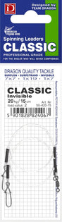 Dragon - Classic Invisible Fluorcarbon Leaders | 2 Stuks - Hengelsport De Goeie Vangst
