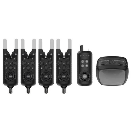 Sonik - Gizmo2 Alarm Set 4+1 + Bivvy Lamp - Hengelsport De Goeie Vangst