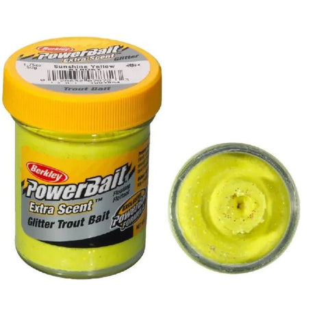 Berkley - Powerbait Foreldeeg Glitter Sunshine Yellow - Hengelsport De Goeie Vangst