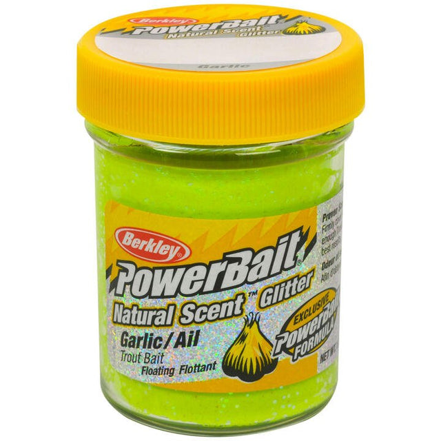 Berkley - Powerbait Natural Scent Glitter Chartreuse - Hengelsport De Goeie Vangst