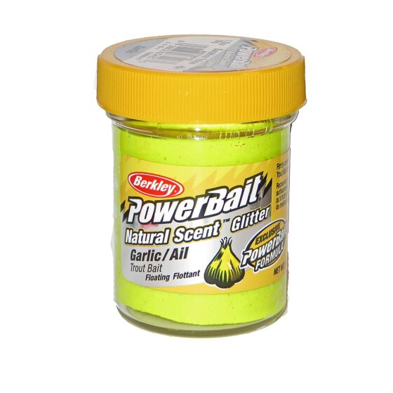 berkley - Powerbait Natural Scent Trout Bait Garlic Sunshine Yellow - Hengelsport De Goeie Vangst