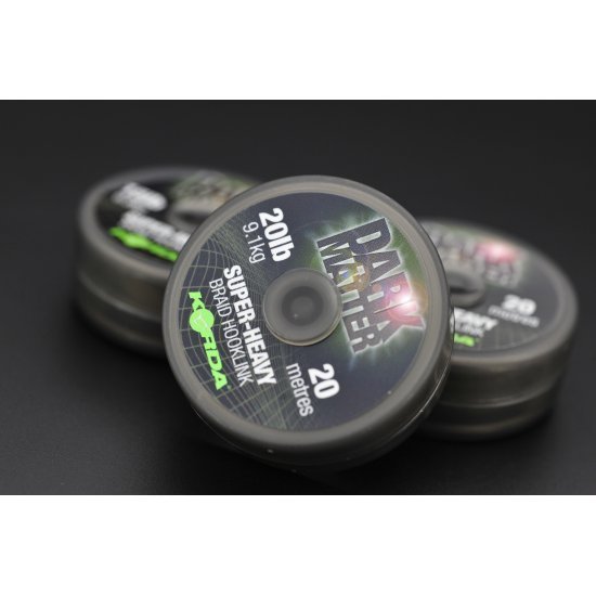 Korda - Dark Matter Super - Heavy Braid Hooklink | 20m - Hengelsport De Goeie Vangst