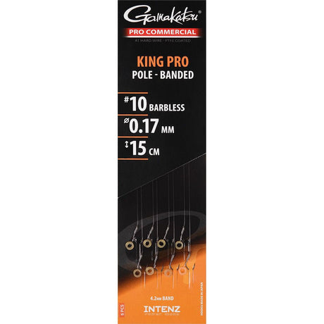 Gamakatsu - King Pro Pole Banded Barbless Onderlijnen - Hengelsport De Goeie Vangst