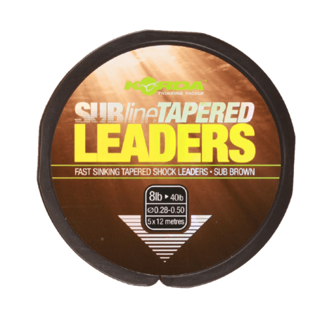 Korda - Subline Tapered Leaders 5x12m - Hengelsport De Goeie Vangst