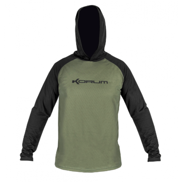 Korum - Dri - Active Hooded Long Sleeve T-Shirt - Hengelsport De Goeie Vangst