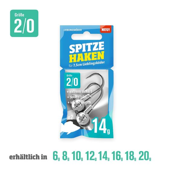 Lieblingskoder - Spitze Haken Jigheads - Hengelsport De Goeie Vangst