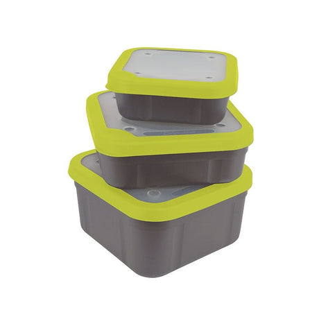 Matrix - Bait Boxes | Grey/Lime | 2.2 Pt - Hengelsport De Goeie Vangst