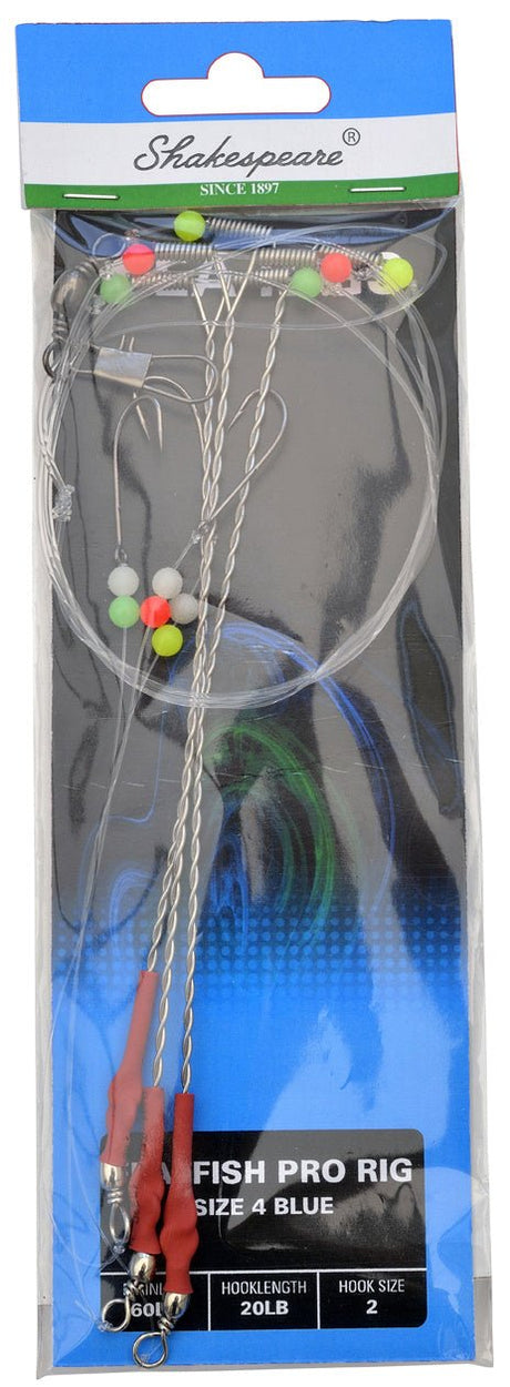 Shakespeare - Flatfish Pro Rig Size 2 Blue - Hengelsport De Goeie Vangst
