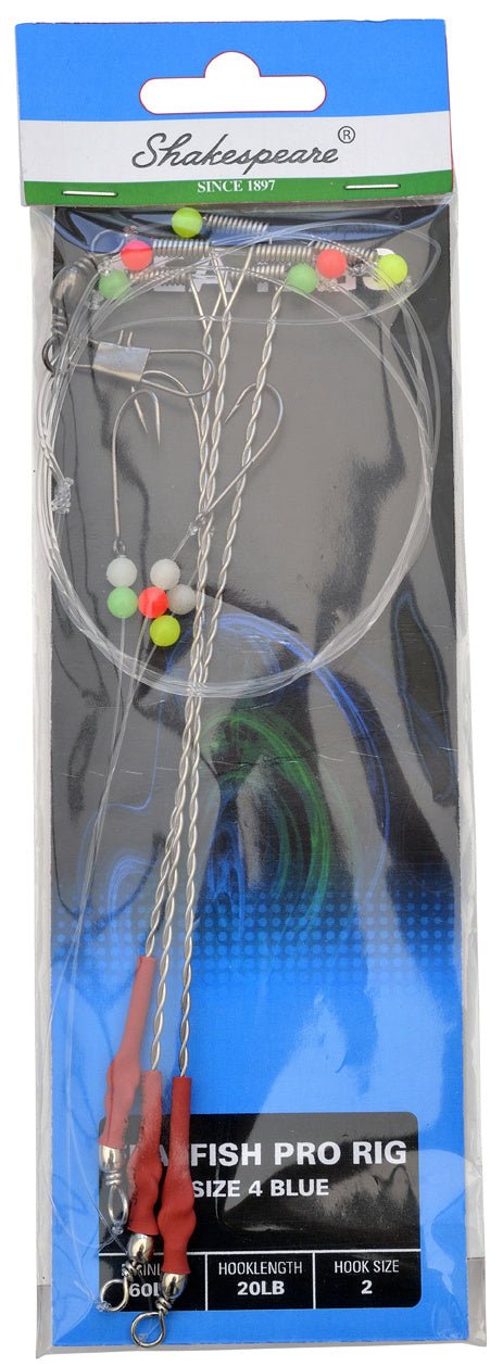 Shakespeare - Flatfish Pro Rig Size 2 Blue - Hengelsport De Goeie Vangst
