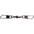 Spro - Black Double Safety - Snap Barrel Swivel - Hengelsport De Goeie Vangst