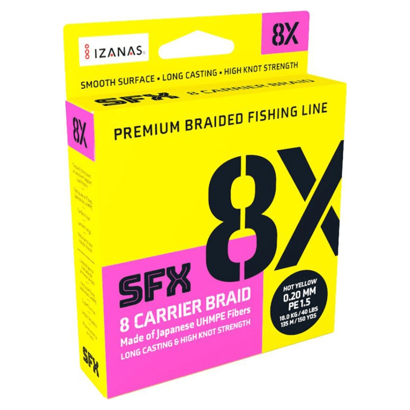 Sufix - SFX 8x Hot Yellow | 135m - Hengelsport De Goeie Vangst